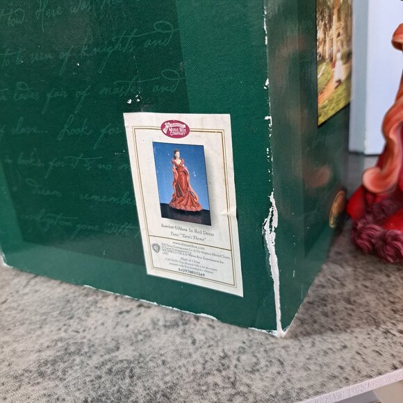 Gone With The Wind SCARLETT RED DRESS San Francisco Music Box Scarlett's - Picture 5 of 13